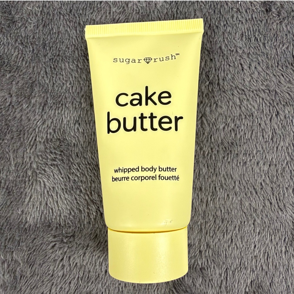 Sugar Rush Cake Butter Body Butter 0.7 oz Yellow Whipped Vegan NEW